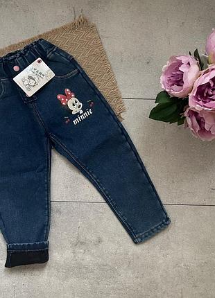 Утеплені джинси "minnie" 2