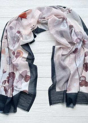 Котоновий шарф з квітковим принтом, виробник туреччина.2 фото