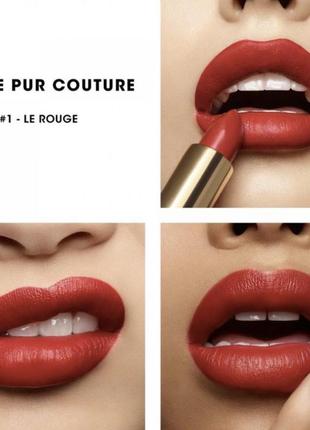 Губная помада yves saint laurent rouge pur couture le rouge3 фото