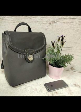 Стильный женский городской рюкзак david jones sf005 серый1 фото