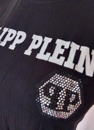 Футболка philipp plein р m-l черная с коротким рукавом3 фото