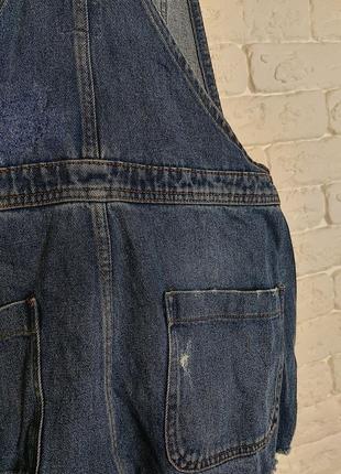 Фірмовий джинсовий комбінезон шорти6 фото