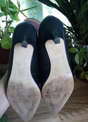 Кожаные туфли с металлическим носком aldo4 фото