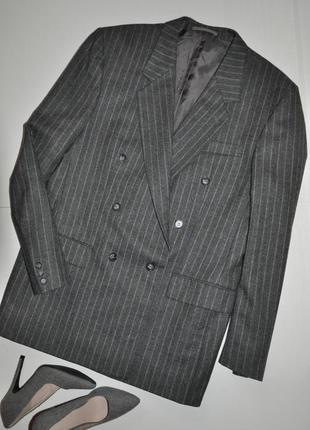 Винтажный шерстяной пиджак оверсайз kras британия1 фото
