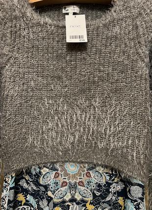 Очень красивый и стильный брендовый вязаный свитер.10 фото