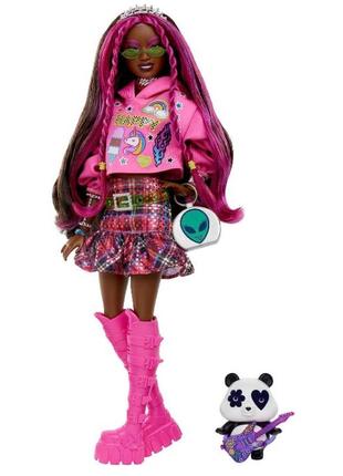 Mattel барби экстра 19 в розовом худи с пандой.1 фото