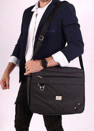 Мужская деловая сумка для документов, ноутбука, сумка-мессенджер2 фото