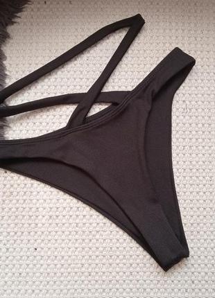 Трусики в рубчик жіночі від купальника. трусики для купання