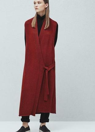 Трикотажный жилет из хлопка mango