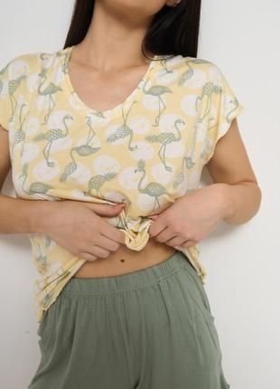 Женский комплект для отдыха футболка с шортами   nicoletta   90508