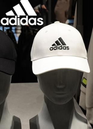 🧢белая бейспболка кепка adidas performance унисекс3 фото