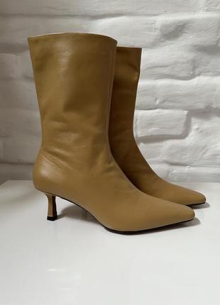 Zara ботльоны ботинок из натуральной кожи2 фото