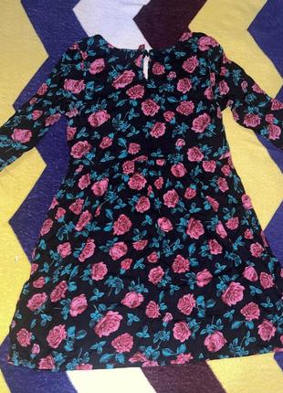 Платье в цветочный принт 2