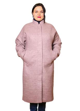 Пальто женское кашемир большие размеры демисезонное миди4 фото