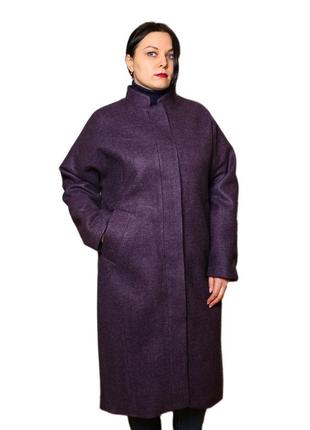 Пальто женское кашемир большие размеры демисезонное миди2 фото