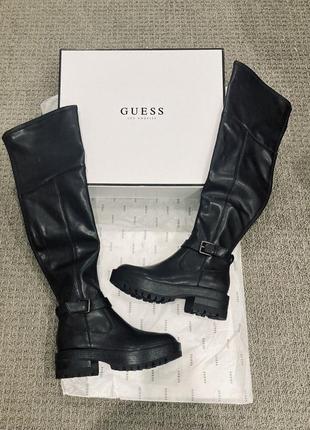 Ботфорды, сапоги, ботинки guess, оригинал, размер 6.5м ( 36-36.5 размер)