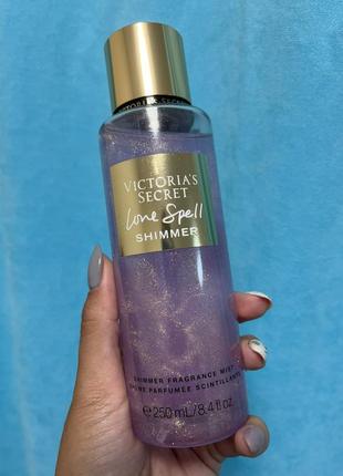 Спрей для тела victoria's secret 250мл love spell shimmer