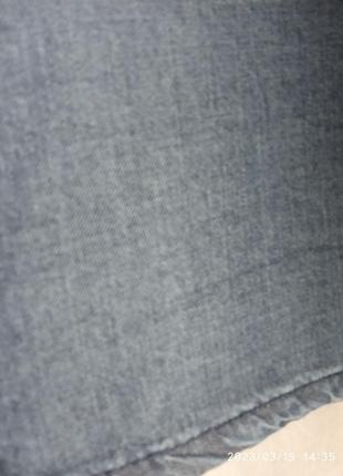 Новая комфортная юбочка из тонкого джинса большого размера5 фото