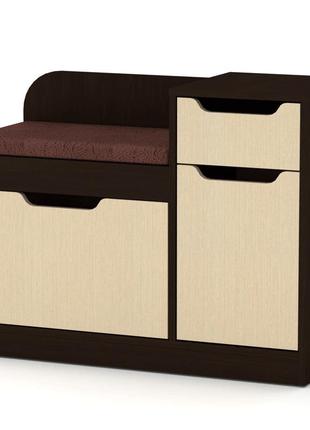 Зручна тумба для взуття то-12 із сидінням