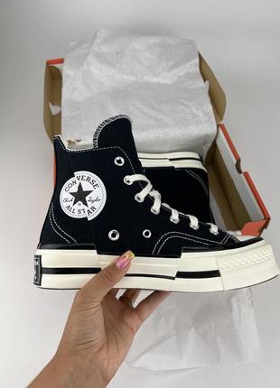 Кеды converse chuck 70 plus a00916c черные, оригинальные кеды конверс