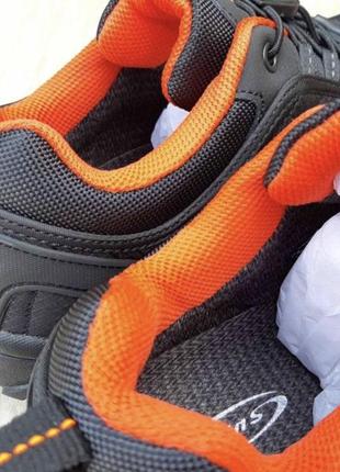 Кроссовки термо подростковые на черные с оранжевым / кроссовки термо эврозима на шнурках резинках черные с оранжевым7 фото
