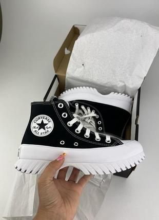 Кеды converse chuck taylor all star lugged 2.0 a00870c черные, оригинальные кеды конверс1 фото