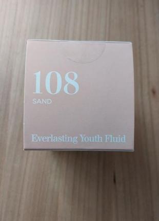 Clarins everlasting youth fluidстойкий тональный флюид с омолаживающим действием, spf 15 108 - sand4 фото