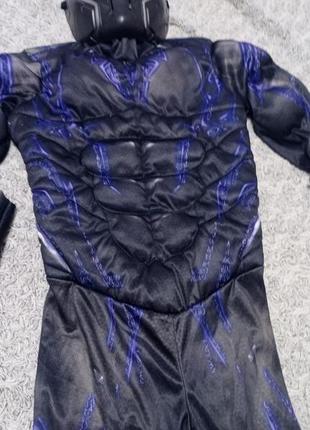 Карнавальный костюм черная пантера марвел мстители 3d 9-10 лет2 фото