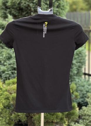 Guess оригинальная базовая женская футболка хлопок черная s4 фото