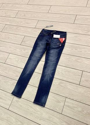 Новые женские зауженные джинсы скинни от бренда south в тёмно-синем цвете (ххс-хс)