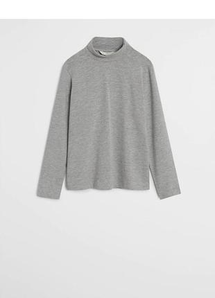 Новий сірий гольф  водолазка для дівчаток mango 110, 134