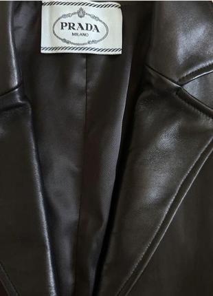 Новый кожаный пиджак prada5 фото