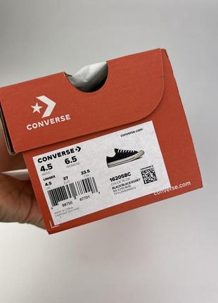 Кеды converse chuck 70 ox 162058c черные с белым, оригинальные кеды конверс8 фото