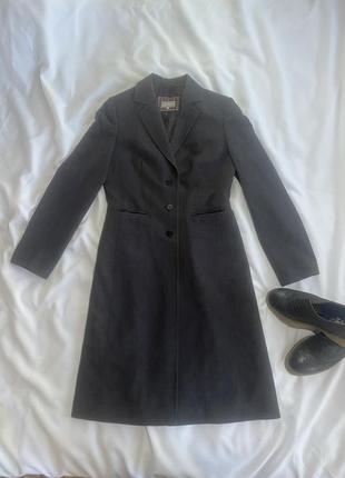 Классическое пальто серого цвета, пальто пиджак от m&amp;s2 фото