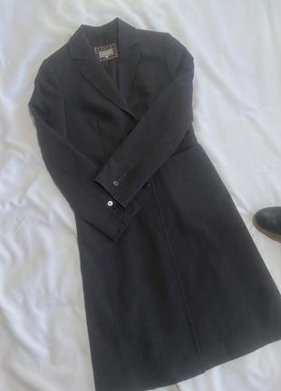 Класичне пальто сірого кольору, пальто піджак від m&s