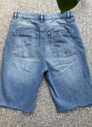 Широкие джинсовые шорты4 фото