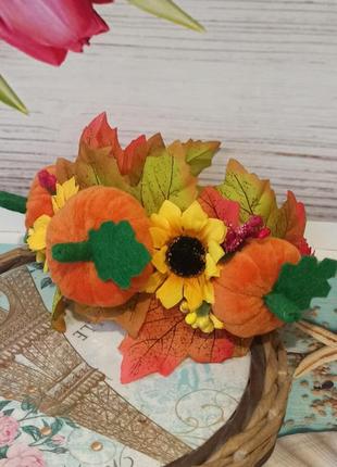 Обруч для волос "осень"