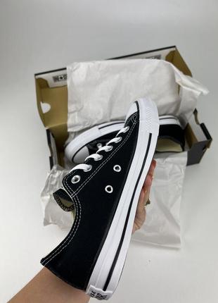 Кеды converse chuck taylor all star ox m9166c черные, оригинальные кеды конверс3 фото