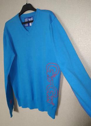 Стильный пуловер, джемпер, свитер натуральный gio-goi (британия) р.s-m3 фото