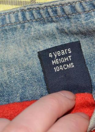 Тепла джинсова куртка next 4 роки6 фото