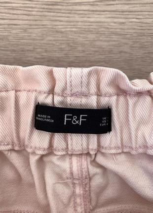Джинсовая розовая мини юбка f&f3 фото