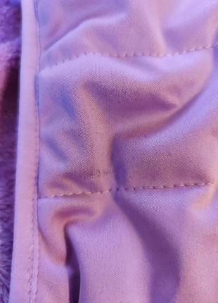 Розовая куртка softshell утепленная на флисовой подкладке для девочки5 фото
