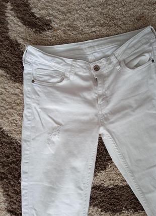 Белые брюки zara2 фото