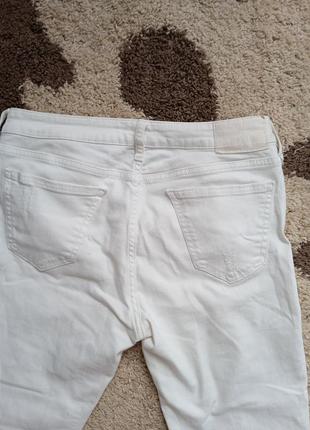 Белые брюки zara4 фото