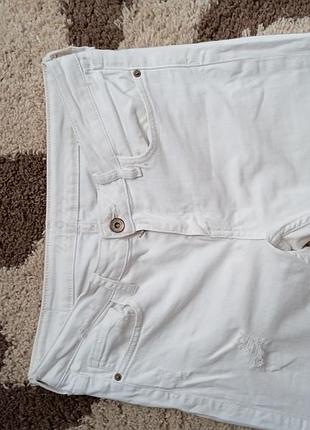 Белые брюки zara5 фото