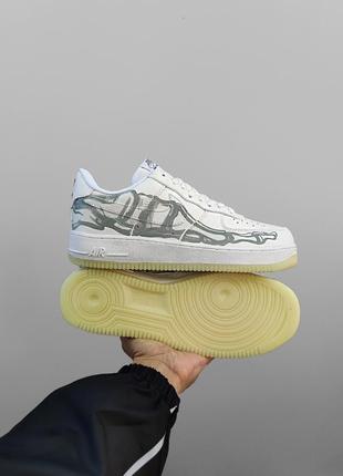 Кроссовки nike air force 1 low skeleton white