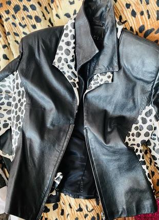 Кожаный стильный пиджак gucci леопард оригинал1 фото