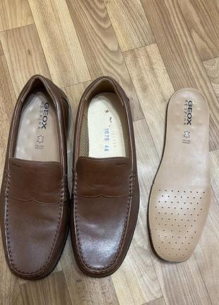 Geox мужские кожаные туфли, мокасины, размер 447 фото