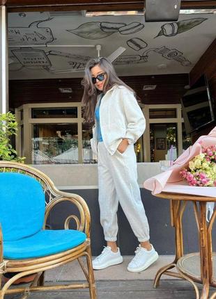 🎨5 кольорів! шикарний жіночий спортивний костюм білий белый женский