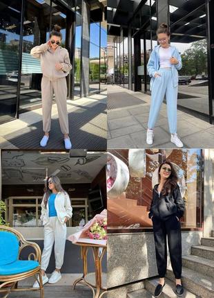 🎨5 кольорів! шикарний жіночий спортивний костюм білий белый женский